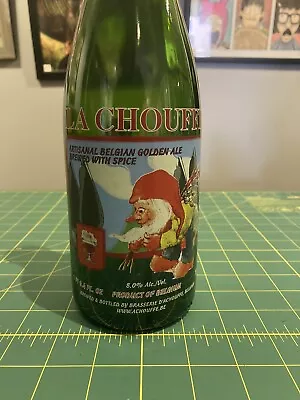 Empty Green Glass Silk Screened LA CHOUFFE  Belgian Ale Bottle. 2012 • $7