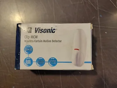 Visonic Clip MCW Wireless Curtain Motion Detector New Open Box White • $12.99