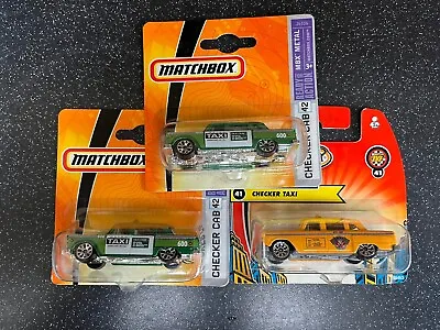 Matchbox Checker Cab Collection Green Yellow • $18.66