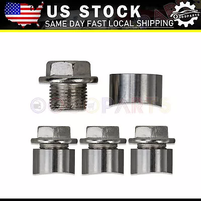 $18 • Buy (4) O2 02 Oxygen Sensor Weld In / On Bungs & Plugs M18 X 1.5 Threaded Fitting