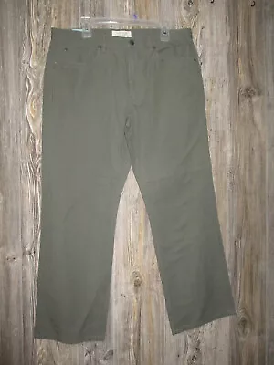 Mens Sonoma Life+Style Straigh Fit Olive Pants 36x30 NWT Msre 37x29 • $21.05