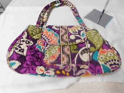 Vera Bradley Magnetic Flap Handbag Plum Crazy VGUC • $6.89