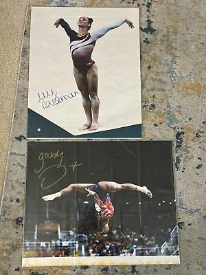 Aly Raisman & Gabby Douglas Signed Team USA Olympics Gymnastics 16x20 - Steiner • $260