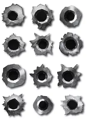 $4.32 • Buy Bullet Hole Sticker Fake Gun Shot Decal Realistic Car Truck Glass Window Vinyl