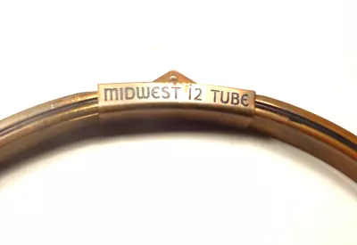 Vintage MIDWEST 12 TUBE RADIO - MODEL UNKNOWN - 7 & 1/4  BRASS FACEPLATE RING • $40