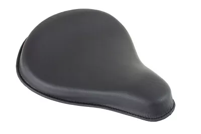 HARLEY Replica Black Leather Solo Seat Fits 0-  Custom • $347.54