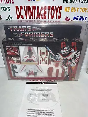 Vintage 1985 G1 Hasbro Transformer Jetfire AFA Q-80 Hasbro 🔥 • $3999.99