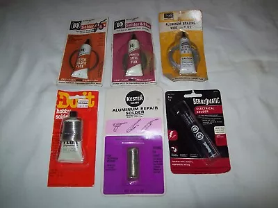 Lot Of 6 Solder Kits / Solder Most Vintage Silver Stainless Steel Electric More • $29.99