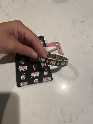 Vera Bradley Bangle Bracelet Pink Elephants Breast Cancer Collection New RARE • $69.99