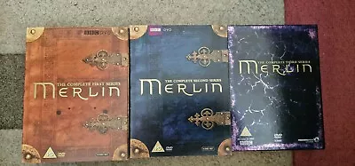 £5.50 • Buy Merlin Series 1-3 DVD Boxsets