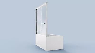 56-60 W*58 H Semi-Frameless Sliding Tub Shower Door 1/4'' Tempered Glass • $369