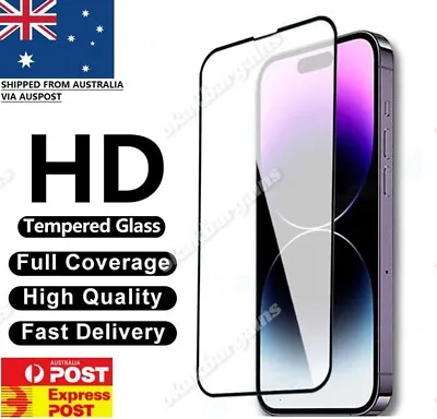 $4.99 • Buy 9H Tempered Glass Screen Protector For IPhone 14 13 12 11 Pro 8 7 PLUS XR XS Max