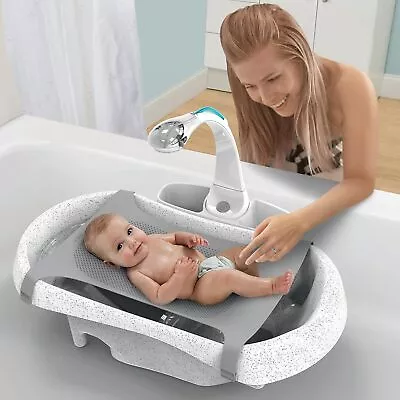 Baby Bathtub Portable Infant Bathing Tub Mini Shower Basin Kids Shower Spray Spa • $62.99