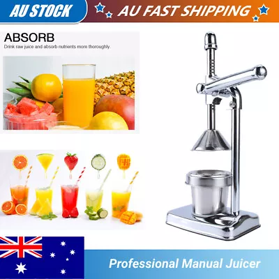 Citrus Fruit Extractor Commercial Home Manual Hand Press Squeezer Juicer Orange • $27.99