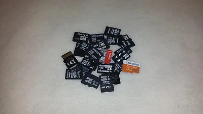 Lot Of 25 Mixed 32GB MICRO SD SDHC Memory Cards Sandisk Kingston Toshiba 32 GB • $65