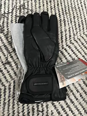 Firstgear Leather Motorcycle Gloves Heated Agrotex Thinsulate Size XL Mens NEW • $80