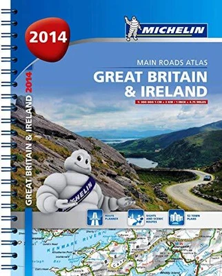 £2.02 • Buy Great Britain And Ireland 2014 Main Roads Atlas - Spi... By Michelin Maps & Guid
