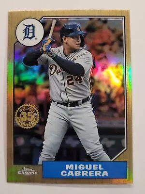 2022 Topps Chrome 1987 #87BC-3 Miguel Cabrera Detroit Tigers • $1.75