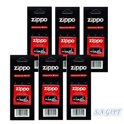  Zippo Lighter Genuine 6 X Wick Value Pack 1WK-Z  • $9.95