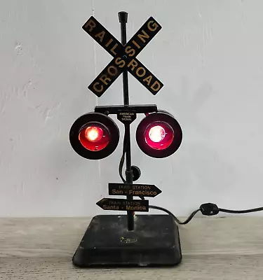 Vtg American Train Signal Railroad Sound Crossing Light San Francisco **READ** • $14.99