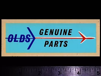 $7.50 • Buy OLDS Genuine Parts - Original Vintage 1960's Racing Water Slide Decal GM Chevy
