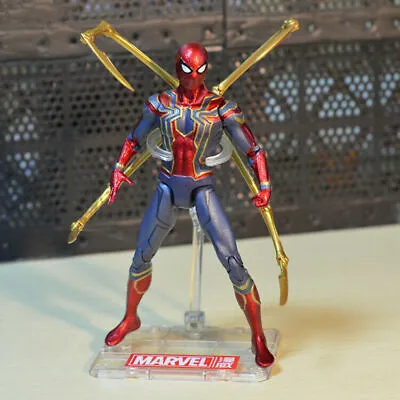 £12.88 • Buy 18CM Marvel Avengers Iron Spider-Man Action Figure Toy Kids Toy Christmas Gift