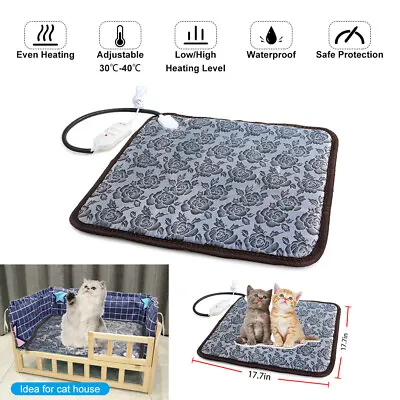 Pet Home Electric Blanket Cat Dog Bed Adjustable Warming Heating Mat Pad 2 Mode • $16.96