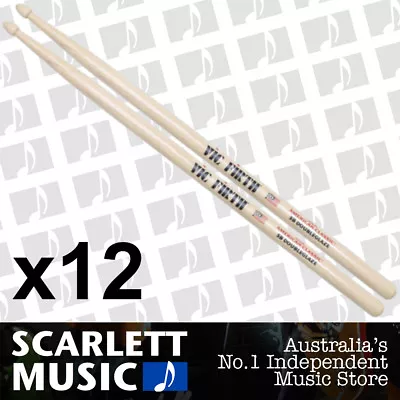 $239 • Buy 12x Vic Firth American Classic 5BDG Double Glaze Drumsticks 5B-DG Drum Sticks