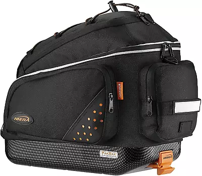 Ibera Bike Trunk Bag - Pakrak Clip-On Quick-Release Bicycle Commuter Bag • $106.99