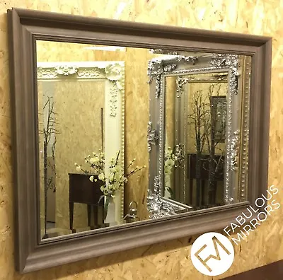 X LARGE Modern Mink Mirror - Large Choice Of Sizes - Other Colour Options • £79.19