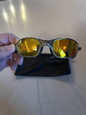 Oakley X METAL JULIET Polished Finish Glasses - Fire Lenses Great Shape. • $300