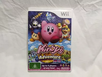 Kirby's Adventure Nintendo Wii Game Complete With Manual PAL • $72