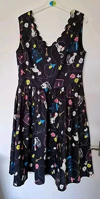 Lindy Bop Cat Dress - Size 16 • £0.99