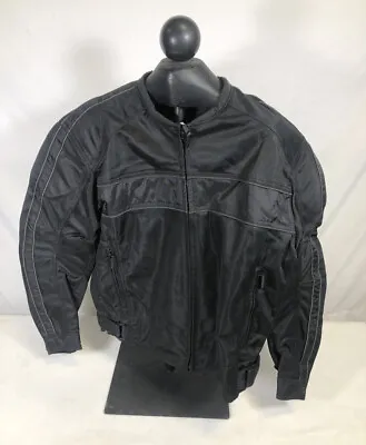 Firstgear Mesh Motorcycle Jacket Mens Hot Weather Street Bike First Gear Black  • $69.99