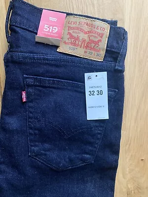 £26.99 • Buy Levis 519 Extreme Skinny Dark Blue Jeans W32 L30 New With Tags