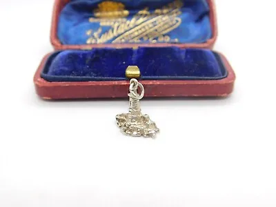 Sterling Silver Lighthouse On A Rock Charm Pendant Vintage C1970 • £15