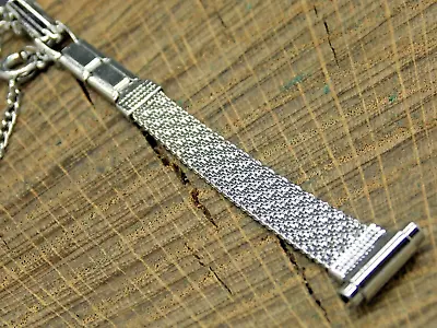 Vintage NOS Unused Watch Band Stainless Stl Butterfly Clasp 8mm-11mm Voguestrap • $25