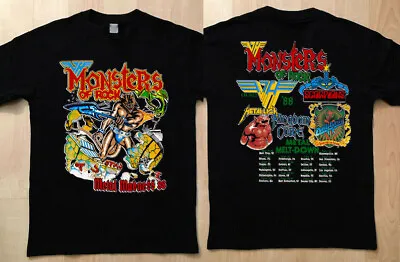 1988 Van Halen Monsters Of Rock Concert Unisex T-Shirt Van Halen Concert Shirt • $24.89