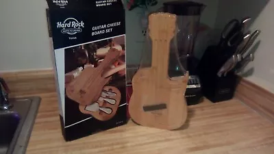 Bamboo Cheese Board (Guitar-Shaped) And Tool Set • $7.80