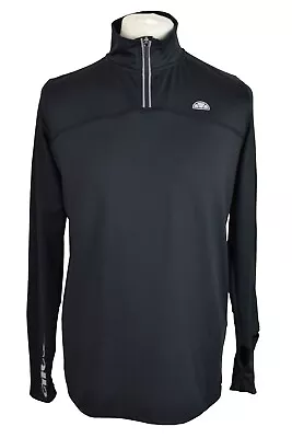 £19.95 • Buy ELLESSE Black Sports Jumper Size S Mens 1/4 Zip Pullover Outdoors Outerwear