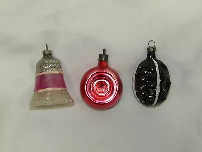 USA Antique Glass Bell West German Lantern Christmas Ornament Vintage 1950's • $18