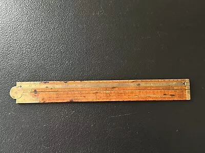 Antique - STANLEY NO.12 - BOXWOOD - GIRT LINE - Wooden Folding Ruler - 24 Inches • $12.50