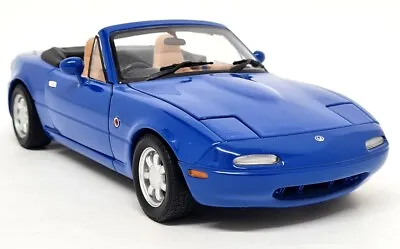 Gate 1/18 Mazda MX5 MK1 Roadster RHD Twilight Blue Mica Diecast Scale Model Car • £99.99