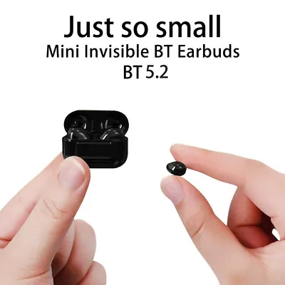 Invisible Headphones Tws Mini Earphones Wireless Bluetooth 5.2 Earbuds With Micr • $14.09