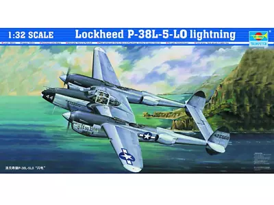 Trumpeter 1/32 Lockheed P-38L-5-LO Lightning Plastic Model Kit [02227] • $169