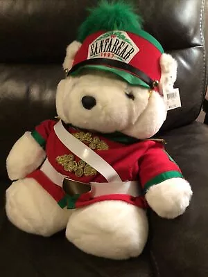 1997 Dayton Hudson Marshall Fields Christmas Nutcracker Santa Bear Plush Toy • $18.99