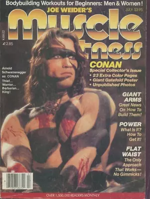 £14.99 • Buy Muscle & Fitness (Bodybuilding) July 1982 Arnold Schwarzenegger Conan Barbarian