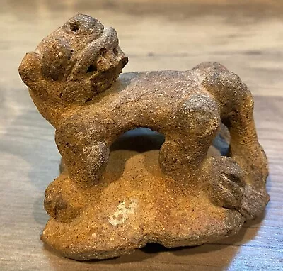 PRE COLUMBIAN Art Pottery Maya Jaguar Figurine (Fragment) C.AD 250-950 • $99.99