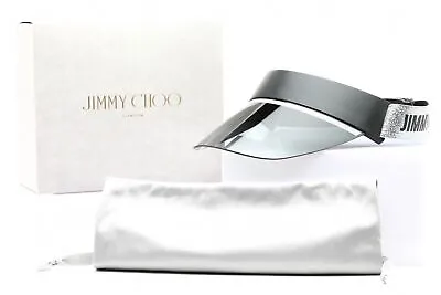 JIMMY CHOO CALIX BSC Sun Visor Black Silver Grey Gradient Lens • $109.99