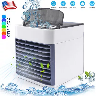 Portable Mini Air Conditioner 3 Speeds Evaporative Personal Air Cooler Fan USB • $25.89